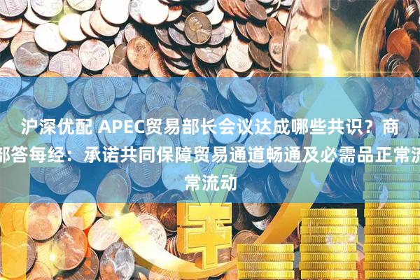 沪深优配 APEC贸易部长会议达成哪些共识？商务部答每经：承诺共同保障贸易通道畅通及必需品正常流动