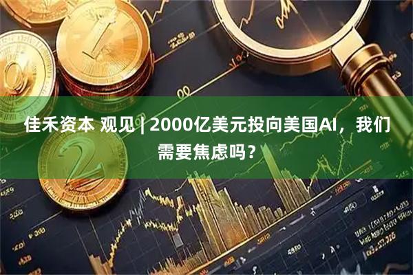 佳禾资本 观见 | 2000亿美元投向美国AI，我们需要焦虑吗？